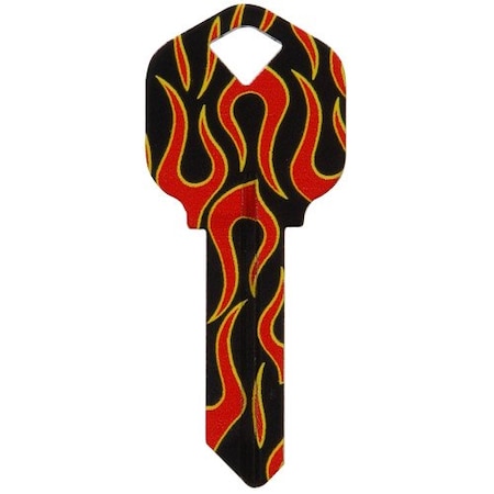 Hillman HILLMAN Wackey Flames House/Office Universal Key Blank KW1 Single 89047